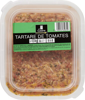 Tartare de tomates front packaging