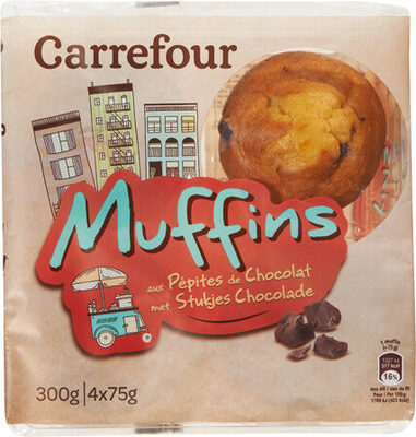 Carrefour Classic' Muffins Vanille avec Pépites de Chocolat