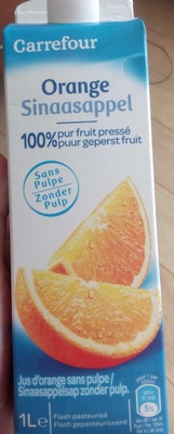 ORANGE SANS PULPE 100% Pur Jus