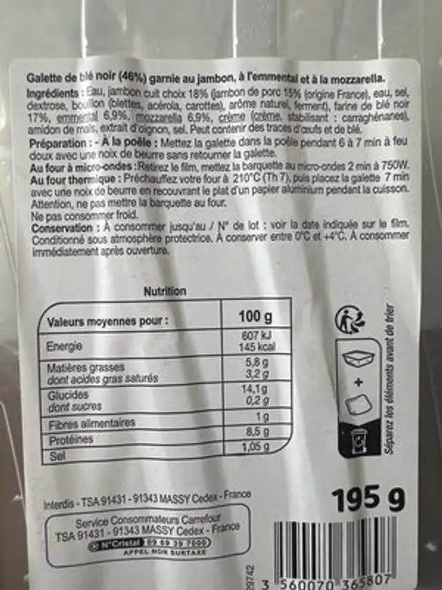Unknown ingredients label