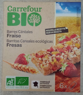 Barres céréalières aux fraises lyophilisées BIO