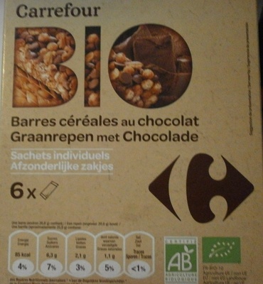 Barre cereales chocolat