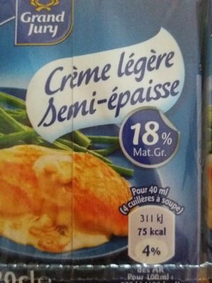 Crème légère semi-épaisse
