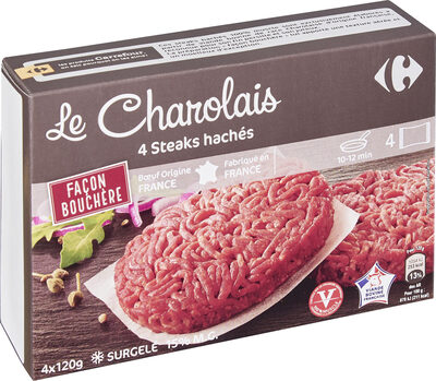 Steaks Haches Pur Boeuf Charolais front packaging