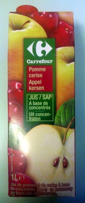 Jus pomme Cerise front packaging