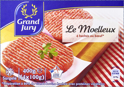 4X100G Steack Hache Moelleux. 15%mg VBF Grand Jury