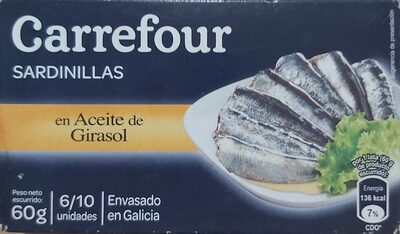 Sardinas en aceite de girasol