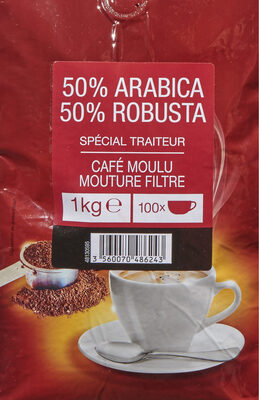 50% ARABICA 50% ROBUSTA Spécial traiteur