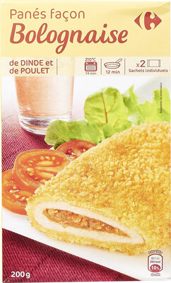 Panés de volaille à la bolognaise