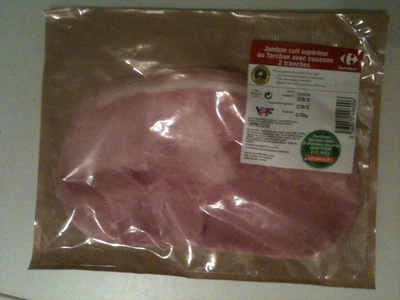 Jambon cuit supérieur au Torchon avec Couenne