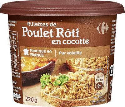 Rillettes de Poulet Rôti En cocotte
