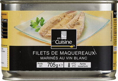 Filets de maquereaux marinés au vin blanc