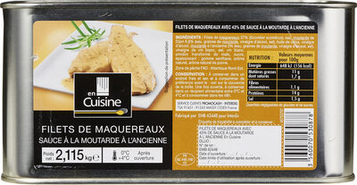 Filets de maquereaux sauce moutarde à l’ancienne