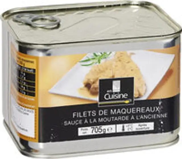 Filets de maquereaux sauce à la moutarde à l'ancienne