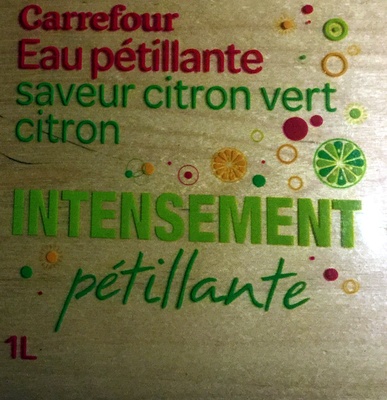 Les aromatisées - Intensément pétillante saveur Citron vert Citron front packaging