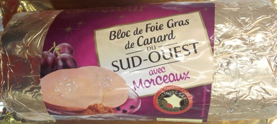 Bloc de foie gras de canard du SUD-OUEST