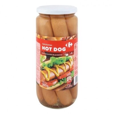Salchicha hot dog front packaging