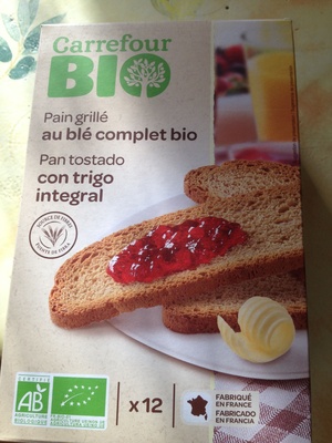 Pan tostado integral front packaging