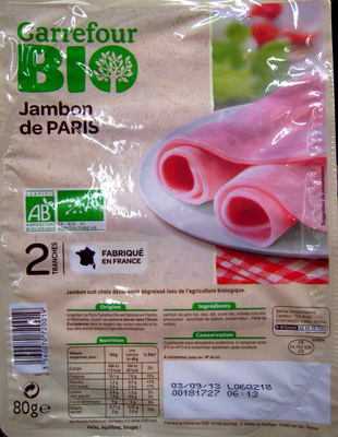 Jambon de Paris front packaging