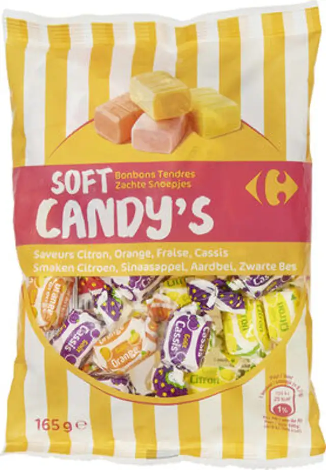 Fruit' z bonbons tendres front packaging