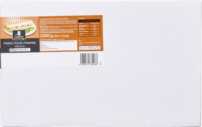Pains pour paninis front packaging