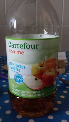 Sans sucres ajoutés* Pomme