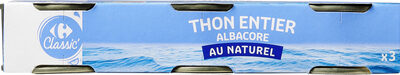 Thon entier albacore au naturel