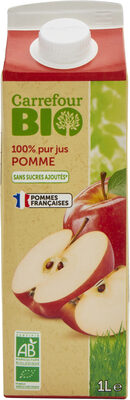 100% pur jus JUS DE POMME front packaging