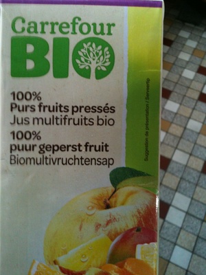 100% Pur jus MULTIFRUITS front packaging