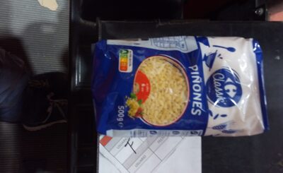 Pasta piñones front packaging