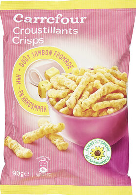 Croustillants goût jambon - fromage front packaging