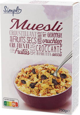 Muesli crujiente con frutos secos