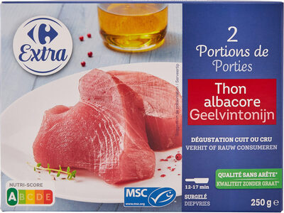 2 portions de Thon albacore