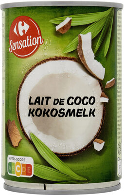 Lait de coco front packaging