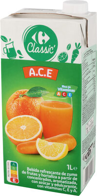 Nectar naranja, limón, zanahoria