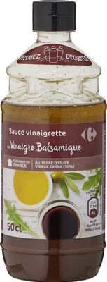 Sauce vinaigrette Vinaigre balsamique Huile d'olive vierge extra 5%