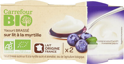 Yaourt Brassé sur Lit à la Myrtille