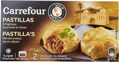 2 Pastillas à l'Agneau, Poulet et Olives front packaging
