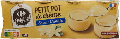 Petit pot de crème Saveur vanille