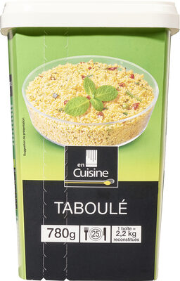 Taboulé déshydraté front packaging