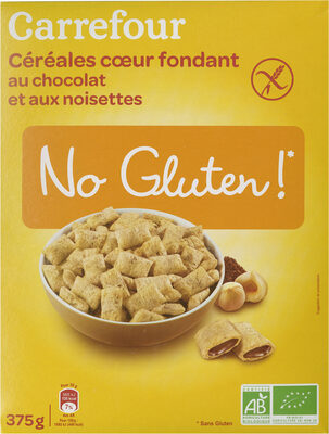 Céréales cœur fondant au chocolat et aux noisettes No gluten!
