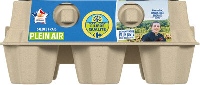 6 œufs frais plein air