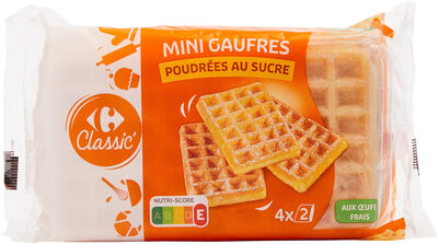 Mini gaufres poudrées au sucre