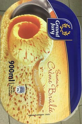 Glace saveur creme brulee front packaging