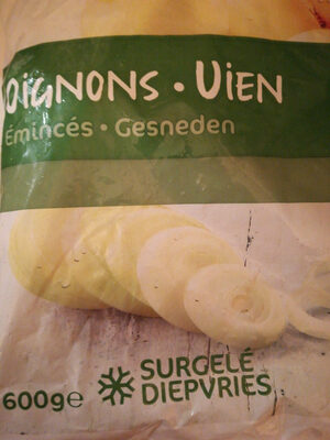 Oignons émincés surgelés