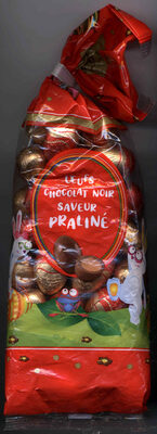 Œufs chocolat noir praliné