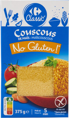 Couscous de maïs front packaging