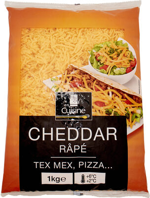 CHEDDAR Râpé front packaging