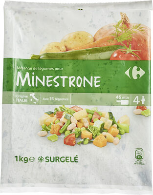 légumes pour MINESTRONE front packaging