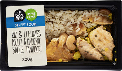 Riz & légumes poulet à l'indienne Sauce Tandoori